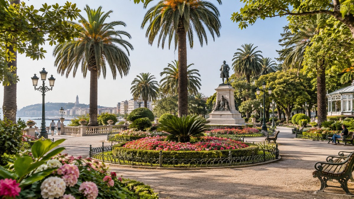 Jardines de Méndez Núñez in A Coruña