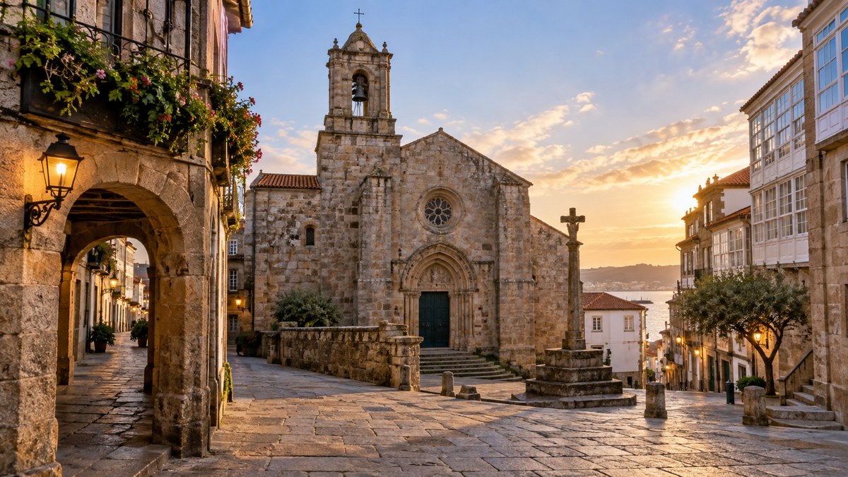 Old Town & Santa María del Campo in A Coruña