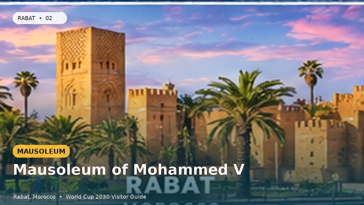 Mausoleum of Mohammed V in Rabat
