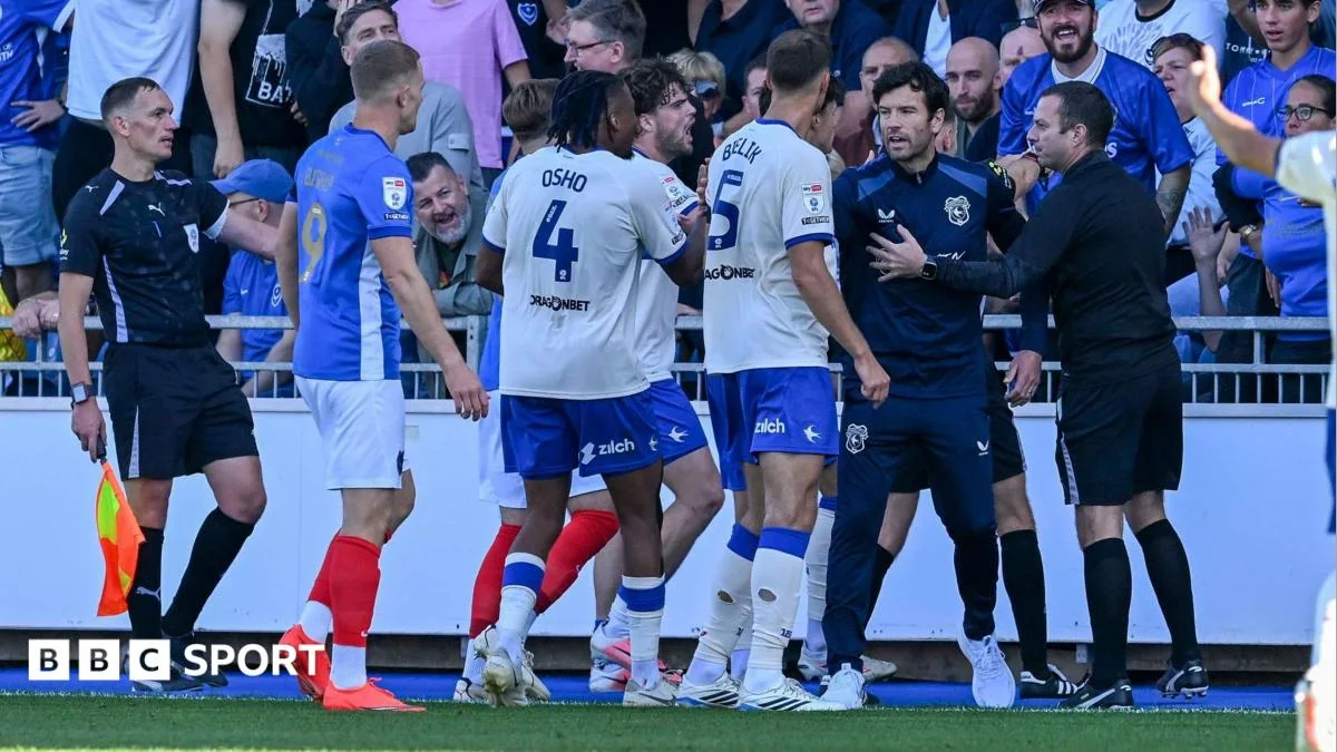 Pompey boss apologises as Cardiff's Bielik clashes with fan