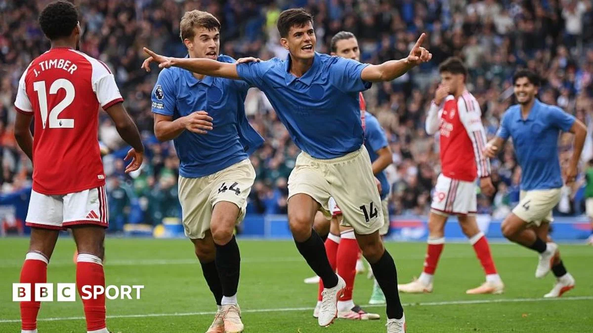 Brighton shock Arsenal as Maresca’s Man City keep perfect league run