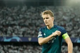 Arsenal's Martin Odegaard back in Norway training after ankle knock