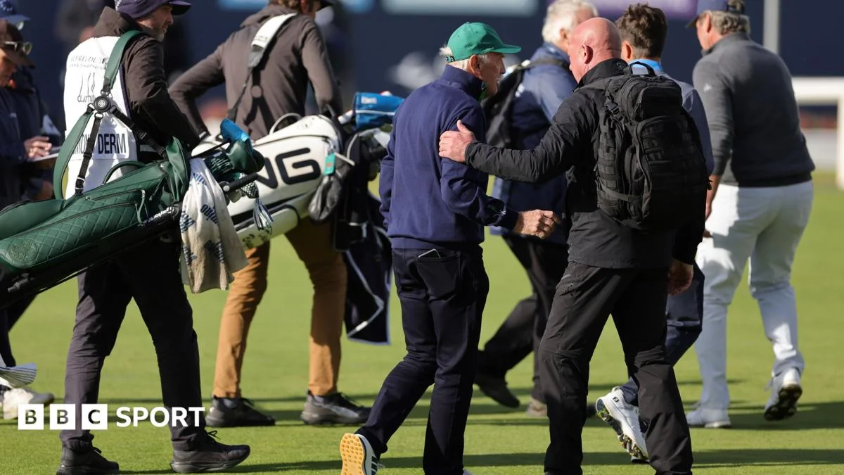 Celtic shareholder Dermot Desmond hit by tennis-ball protest at Alfred Dunhill