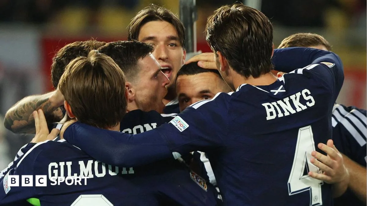 Robertson’s 100th as Scotland score twice to beat North Macedonia in Skopje
