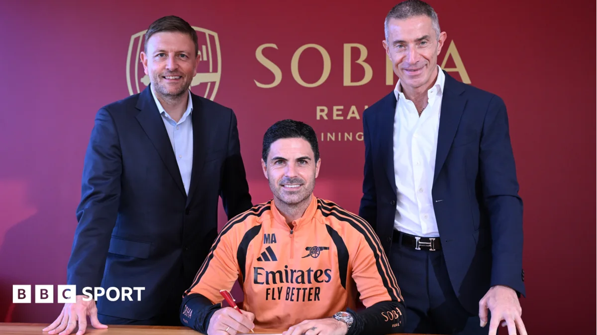 Mikel Arteta signs new Arsenal contract to 2030